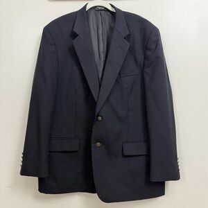 Meeting Street Traveler Sports Coat Mens 46R  Navy Blue 100%  Wool Blazer